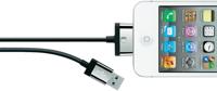 Belkin Oplaad-/sync-kabel (2 m kabellengte, geschikt voor Apple iPod/iPhone/iPad, 30-pins aansluiting) zwart - thumbnail