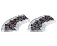 Kerstdorp landschap 2pc stone road curved LEMAX - Lemax - thumbnail