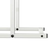 Brandhoutrek 50x25x60 cm koudgewalst staal wit - thumbnail