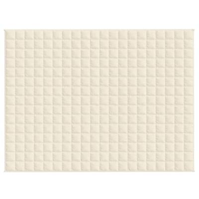 Verzwaringsdeken 152x203 cm 11 kg stof lichtcrmekleurig