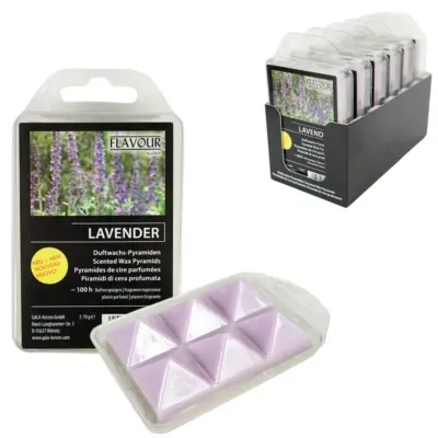 Gala waxmelts pyramide lavendel 6 stuks | 12 stuks Gala waxmelts pyramide lavendel 6 stuks | 12 stuks