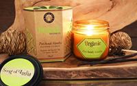 Organic Goodness Geurkaars in Glas Patchouli & Vanille - Soja Was (200 gram) - thumbnail