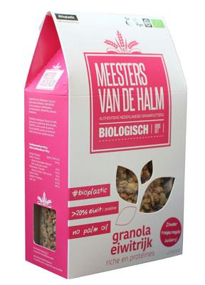 De Halm Granola eiwitrijk bio 350 Gram De Halm Granola eiwitrijk bio 350 Gram