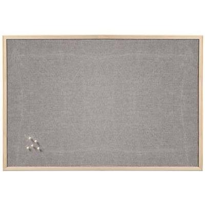 Zeller prikbord|memobord - grijs - 60 x 80 cm - textiel - groot