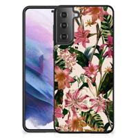 Samsung Galaxy S21 Plus Bloemen Hoesje Flowers - thumbnail