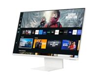 SAMSUNG Smart Monitor M8 Wit – 32 inch – VA-paneel, UHD 4K (3840 x 2160), 60 Hz, 4 ms, in hoogte verstelbaar, kantelbaar, draaibaar, 2 x HDMI (2.0), USB-C (65 W), 2 x USB-A, Smart TV, Gaming Hub - thumbnail