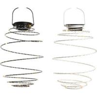 Lumineo Solar LEd Hanglamp 16 cm IJzerdraad/Zwart/Wit - thumbnail