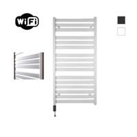 Elektrische Radiator Sanicare HWV - Moda Met Wifi 120x60 cm Mat Wit 876W Met Thermostaat Zwart Linksonder Sanicare - thumbnail