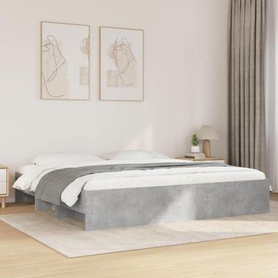 Bedframe zonder matras 180x200 cm spaanplaat betongrijs