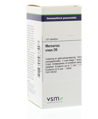 VSM Mercurius vivus D6 200 Tabletten VSM Mercurius vivus D6 200 Tabletten