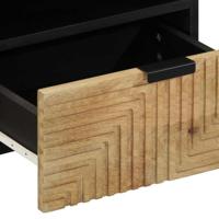 Salontafel 80x54x40 cm massief mangohout bruin - thumbnail