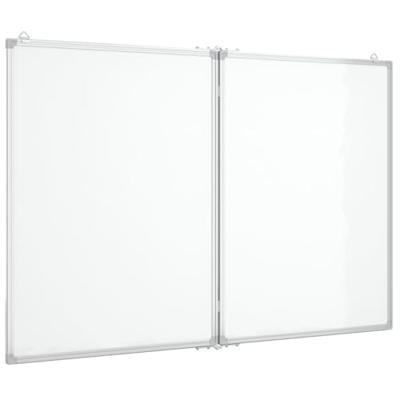 Whiteboard magnetisch inklapbaar 120x80x1,7 cm aluminium