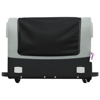 VidaXL Fietstrailer 45 kg ijzer zwart en grijs VidaXL Fietstrailer 45 kg ijzer zwart en grijs