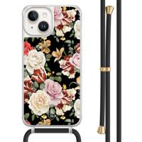iPhone 14 hoesje met zwart koord - Flowerpower - thumbnail
