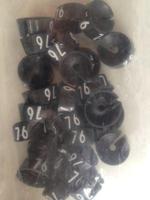 MB zwart/wit 76 voor op kledinghanger - thumbnail