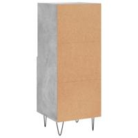 Dressoir 34,5x34x90 cm bewerkt hout betongrijs - thumbnail