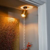 QAZQA Moderne spot zwart met goud - Lofty - thumbnail