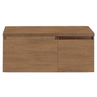 Frozen Badmeubelset 100 cm - Greeplijst in Kleur - Wastafel Onderkast met Bovenblad Honey