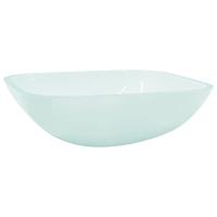 VidaXL Wasbak 42x42x14 cm glas mat - thumbnail