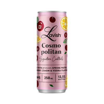 Lavish Cosmopolitan Signature Cocktail - 250ml - 12,5% alc.