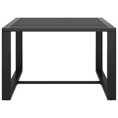8-delige Loungeset met kussens aluminium antracietkleurig