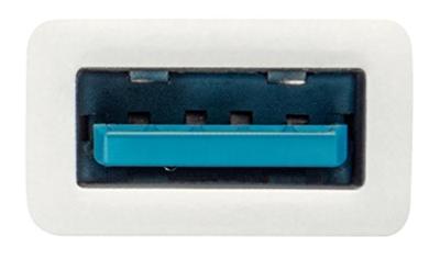 Leitz Data-oplaadkabel, USB-C naar USB-A(F), 0,15 m, wit, 63370001