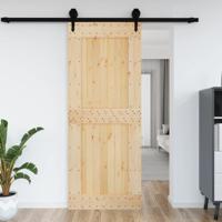 VidaXL Deur narvik 90x210 cm massief grenenhout - thumbnail
