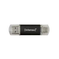 Intenso Twist Line USB-stick 64 GB Antraciet 3539490 USB-A, USB-C, USB-A 3.1 Gen 1 - thumbnail
