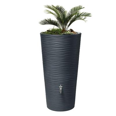 2in1 ton NATURE 210 liter Grafietgrijs dia. 58 (max) x h.110 cm D - Meuwissen agro 2in1 ton NATURE 210 liter Grafietgrijs dia. 58 (max) x h.110 cm D - Meuwissen agro