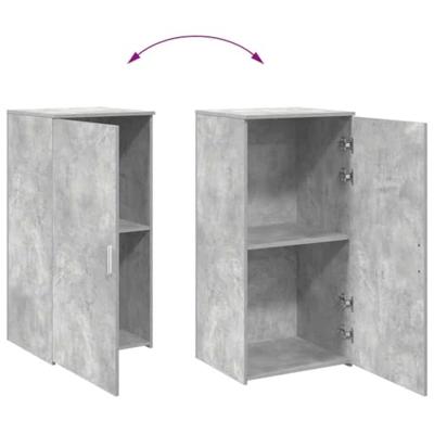 Opbergkast 50x45x103,5 cm bewerkt hout betongrijs