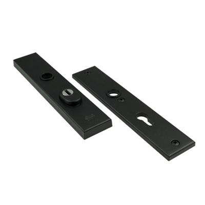 AMI Veiligheidsbeslag 251/50/15 Buiten Kt 72 Binnen Profielcilinder 72 Zwart Deurdikte 38/42 Mm. - 739720