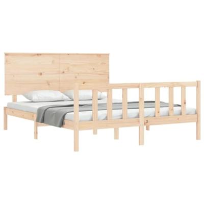 Bedframe zonder matras massief grenenhout 160x200 cm