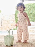 Ruime katoenen babyromper lichtroze - thumbnail