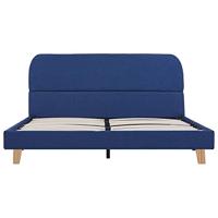 Bedframe stof blauw 140x200 cm - thumbnail