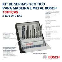 Bosch Accessoires 10-delige Robust Line decoupeerzaagbladenset Wood and Metal T-schacht 1st - 2607010542 - thumbnail