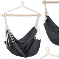 Viking Choice  Hangstoel Grijs 130x100 cm - Witte touwen - thumbnail