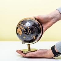 Globe met krasfolie - Klein - thumbnail