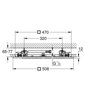 GROHE Rainshower F-Series 20 Hoofddouche - 50.8x50.8cm - 1 straalsoort - plafond montage - chroom 27286000 GROHE Rainshower F-Series 20 Hoofddouche - 50.8x50.8cm - 1 straalsoort - plafond montage - chroom 27286000