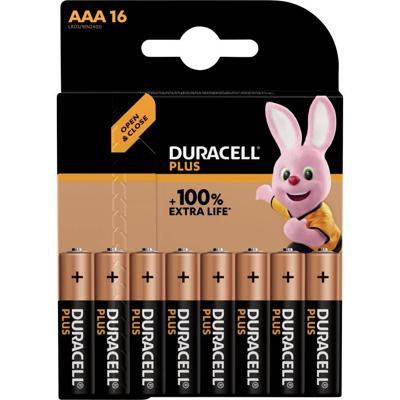 Duracell Plus-AAA CP16 Micro (AAA) batterij alkaline mangaan 1,5 V 16 st.