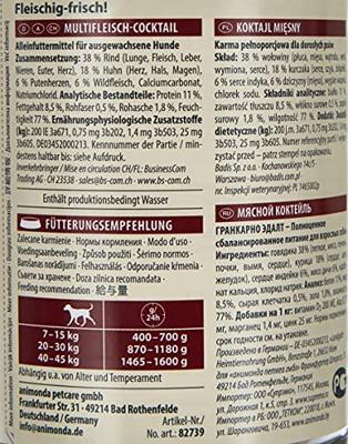 animonda GranCarno multi meat cocktail Rundvlees, Kip, Wild, Hart, Turkije Volwassen 800 g animonda GranCarno multi meat cocktail Rundvlees, Kip, Wild, Hart, Turkije Volwassen 800 g