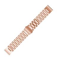 By Qubix - Stalen schakelband - Rosé goud - Compatible met Garmin Fenix 8-51mm - Compatible Garmin bandje - thumbnail