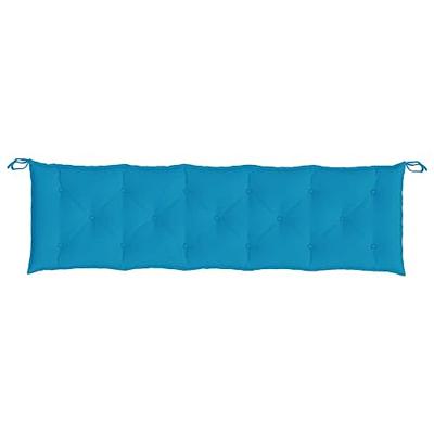 VidaXL Tuinbankkussens 2 st 180x50x7 cm oxford stof lichtblauw