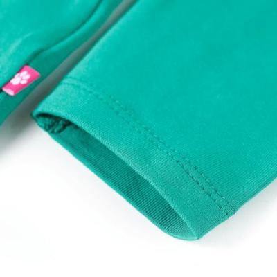 Kindershirt met lange mouwen kattenprint 104 felgroen