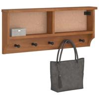 VidaXL Wandkapstok sandnes 87x12x35 cm massief grenenhout - thumbnail