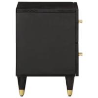 Nachtkastjes 2 st 40x33x46 cm massief mangohout - thumbnail