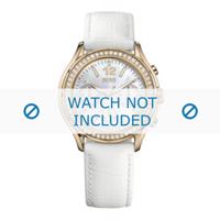 Hugo Boss horlogeband 1502261 / HB-105-3-34-2362S / HB659302326 Leder Wit 20mm + wit stiksel - thumbnail