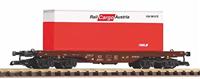 Piko G 37011 G platte wagen met container van de ÖBB - thumbnail