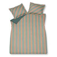 Vandyck Vandyck Dekbedovertrek Preppy Stripe smokegreen 1-persoons (140x200/220 ) - thumbnail