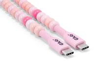 club3D CAC-3010 USB-C Adapter [1x USB-C stekker - 1x USB-C stekker] Pink 2 m - thumbnail