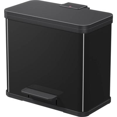 Hailo öko trio plus L 6332600 Afvalbak 27 l Plaatstaal (l x b x h) 470 x 470 x 430 mm Zwart Met voetpedaal 1 stuk(s)